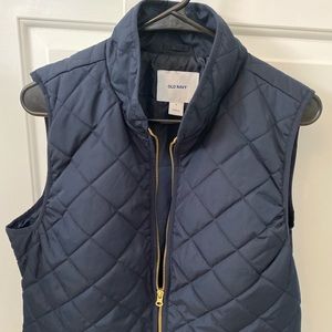 Old Navy Quilted Navy Vest